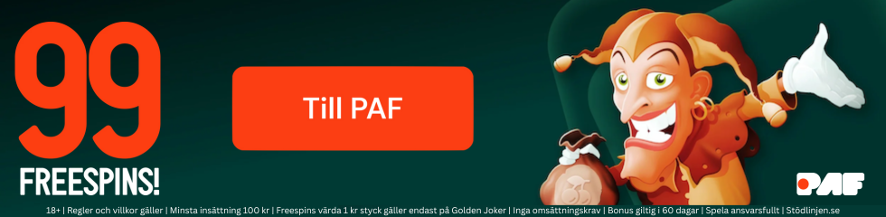 Paf casino omsättningskrav